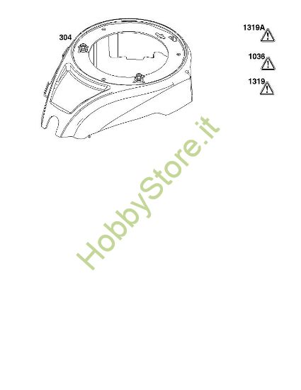 B - GRUPPO ALLOGGIAMENTO VENTOLA B&S - 10 €¦ 100602-0036-H5 brand Stihl